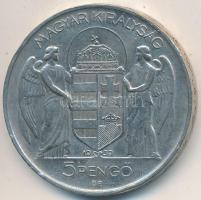 1939. 5P Ag "Horthy-balra" T:2- ph. Adamo P8.2