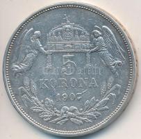 1907KB 5K Ag "Ferenc József" T:2-,3