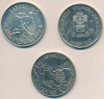 1985-1988. 100Ft "Labdarúgás" 3db klf darabja T:1