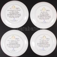 Fürstenberg porcelánmanufaktúra: An malerischen Rhein - A Rajna mentén. porcelán jelzett gyűjtői por...