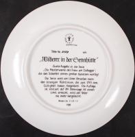 Lilien porcelángyár: Die Meisterwerke des Franz von Defregger jelzett gyűjtői porcelán tányér eredet...