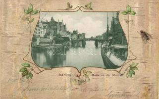 Gdansk, Danzig; Motlawa / Mottlau, Art Nouveau litho (EK)