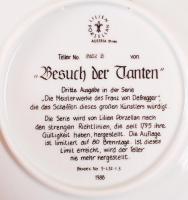 Lilien porcelángyár: Die Meisterwerke des Franz von Defregger jelzett gyűjtői porcelán tányér eredet...