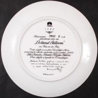 Royal Mosa jelzett gyűjtői porcelán tányér eredeti dobozában, tanúsítvánnyal, bontatlan / Collector ...