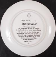 Lilien porcelángyár: Die Meisterwerke des Franz von Defregger jelzett gyűjtői porcelán tányér eredet...