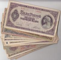 37db-os vegyes pengő bankjegy tétel T:vegyes