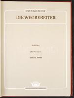 A Vadnyugat és alakjairól szóló 6 db német nyelvű sok képet tartalmazó könyv, igényes festett műbőr ...