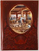 A Vadnyugat és alakjairól szóló 6 db német nyelvű sok képet tartalmazó könyv, igényes festett műbőr ...