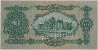 1929. 10P "Deák" "B 000 - 000000" sorozat és sorszámmal illetve vízszintes &quot...