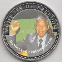 Libéria 2001. 10$ "Szabadság pillanatai - Mandela elnök lesz" multicolor T:PP
Liberia 2001...