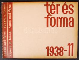 1938 Tér és forma 11. szám, építőművészeti havi folyóirat