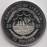 Libéria 2001. 10$ "Szabadság pillanatai - a tudomány szabadsága" multicolor T:PP Liberia 2001. 10 Dollars "Moments of Freedom - Freedom of science" multicolor C:PP