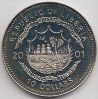 Libéria 2001. 10$ "Szabadság pillanatai - a kommunikáció szabadsága" multicolor T:PP Liberia 2001. 10 Dollars "Moments of Freedom - Freedom of communication" multicolor C:PP