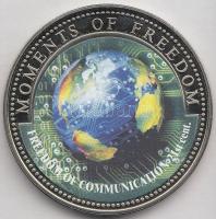 Libéria 2001. 10$ "Szabadság pillanatai - a kommunikáció szabadsága" multicolor T:PP
Liber...