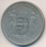 1930. 5P Ag "Horthy-jobbra" T:3 Adamo P8