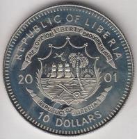 Libéria 2001. 10$ "Szabadság pillanatai - A szellem szabadsága Buddha" multicolor T:PP Liberia 2001. 10 Dollars "Moments of Freedom - Freedom of mind Buddha" multicolor C:PP