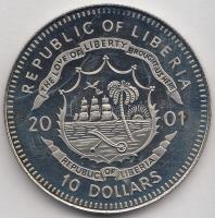 Libéria 2001. 10$ "Szabadság pillanatai - A Berlini Fal lebontása" multicolor T:PP Liberia 2001. 10 Dollars "Moments of Freedom - Fall of the Berlin Wall" multicolor C:PP