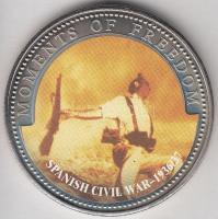 Libéria 2001. 10$ "Szabadság pillanatai - Spanyol polgárháború" multicolor T:PP
Liberia 20...