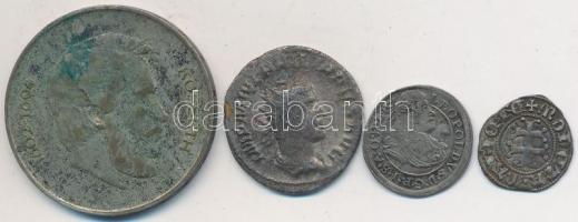 4db-ból álló kis ezüstpénz tétel T:vegyes