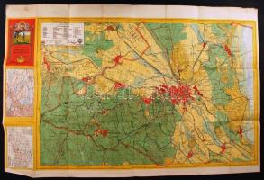 Kirándulók térképe sorozat: Soproni hegység. Magyar Földrajzi Intézet. Jó állapotban