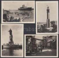 cca 1930 Port Said 12 fénykép / photos 10x7 cm