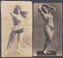 cca 1910 4 db régi erotikus kép / Erotic cards
