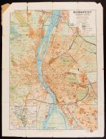 cca 1910 Budapest térképe. Kogutowitz féle 45x60 cm