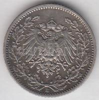 Német Birodalom 1906E. 1/2M Ag T:2
Germany - Empire 1906E. 1/2 Mark Ag C:XF