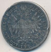 Ausztria 1878. 1Fl Ag "Ferenc József" T:3- erős ph. Austria 1878. 1 Florin Ag "Franz Joseph" C:VG Krause KM#2222