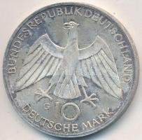 NSZK 1972G 10M Ag "Olimpia-München" T:2- GFR 1972G 10 Mark Ag "Olympics Munich" C:VF