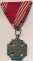 1916. "Károly-Csapatkereszt" cink kitüntetés mellszalaggal T:2,2- Hungary 1916. "Karl Troop Cross" zinc decoration with ribbon C:XF,VF