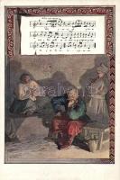 Ukrainian folksong, sheet music (small tear)