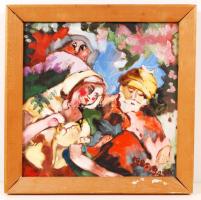 Bada Márta (1951-?): Szultán lánya. Olaj, farost, jelzett, keretben, 37×37 cm (Ürmössy-Haám gyűjteményből)