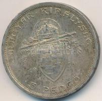 1938. 5P Ag "Szent István" T:2- Adamo P8.1