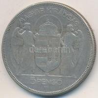 1930. 5P Ag "Horthy-jobbra" T:3 Adamo P8
