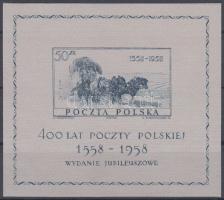 400th anniversary of Polish Post Office block, 400 éves a lengyel posta blokk