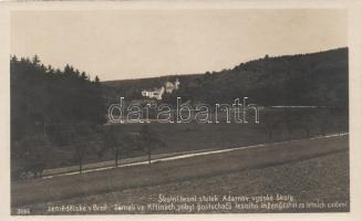 Krtiny, Lesni statek Adamov vysoke skoly zemedelske, Zámek ve Krtinách / forestry farm of the Adamov Agricultural College, Pilgrim church