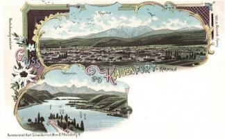 Klagenfurt, Wörthersee, Art Nouveau, floral litho