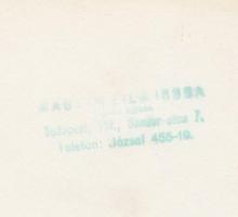 cca 1930 Magyar Film Iroda felvétele egy lengyel sportoló távolugrásáról, feliratozott vintage fotó,...