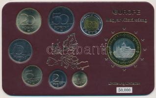 2004. 1Ft - 100Ft "Europe" 7xklf db-ból álló forgalmi szett + 2004. 1E PRÓBA limitált kiadásban T:1,2