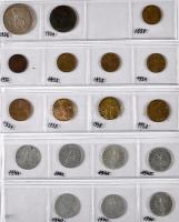 Német 3. Birodalom / Vegyes fémpénz gyűjtemény részben albumba rendezve, közte 1936A 5M Ag "Hin...