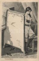 Erotic postcard, Künstlerpostkarte 14. J. Goldiner