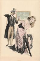 Erotic art postcard, M. Munk Nr. 105