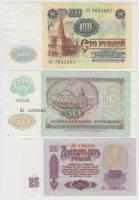 Oroszország 1961. 25R + 1992. 50R + 1991. 100R T:I,I-
Russia 1961. 25 Rubles + 1992. 50 Rubles + 199...