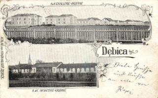 Debica, K.u.K. Cavallerie and Infanterie Kaserne / barracks, Art Nouveau (EB)