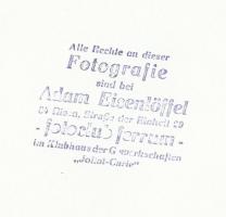 cca 1980 Adam Eisenlöffel: Legelőn, pecséttel jelzett vintage fotóművészeti alkotás, 14x22 cm