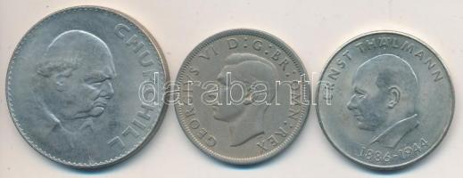 Nagy-Britannia 1951. 1/2C "VI. György" + 1965. 1C "Sir Winston Churchill" + NDK ...