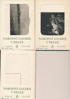 Národní Galerie v Praze - három sorozat műkincses / művészi reprodukciós képeslap, összesen 56 db használatlan lap / three sets of art reproduction postcards from the Czech National Gallery, 56 unused cards altogether