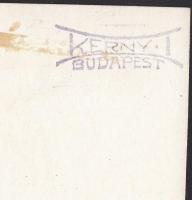 cca 1920-1930 Kerny István (1879-1963): Hőmérő a nyári nagy melegben, pecséttel jelzett vintage fotó...