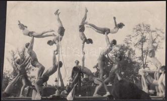 cca 1950-1955 Tiszavölgyi József: Embergúla, pecséttel jelzett vintage fotó, használtas állapotban, középen törésvonal, 9x15 cm